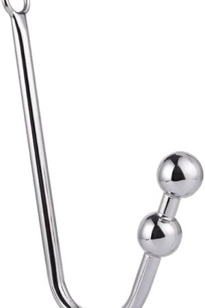 Anal Beads Butt Plug Anal Hook with O Ring Prostate Massager Vaginal Stimulation Stainless Steel Anal Sex Toys Sex Bondage SM Fetish Sex Toy for Men Women Couples Sex Factory