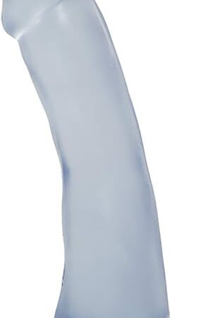 Doc Johnson Crystal Jellies - Slim Dong - 6.5 Inch - 1.5" Wide - Strong Suction Cup Base - O-Ring Harness Compatible Dildo - for Adults Only, Clear