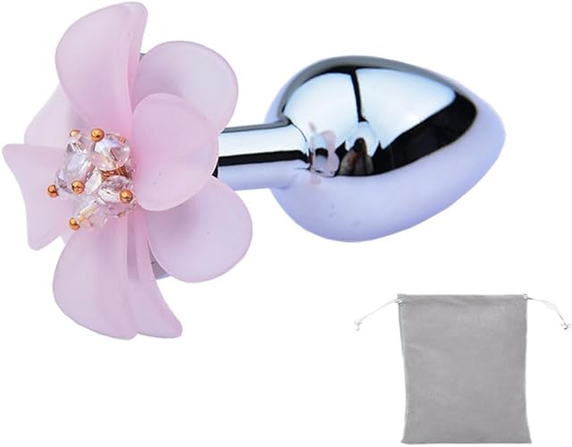 Butt Plug Flower Metal Anal Plug Jewelry Anal Trainer Set Toys Prostate Massager Butt Set Anal Butt Plug Set for Boys Girls
