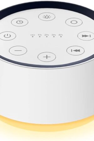Brown Noise Sound Machine with 30 Soothing Sounds 12 Colors Night Light White Noise Machine for Adults Baby Kids Sleep Machines Memory Function 36 Volume Levels 5 Timers for Home Office Travel