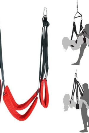 Adult Sex Swing Sex Swing with Comfortable Soft Cushion and Adjustable Straps for Adults Couples, Door Sex Swing Love Swing Indoor Ceiling Swing Sex Furniture BDSM SM Bondage Restraints Sex Toys