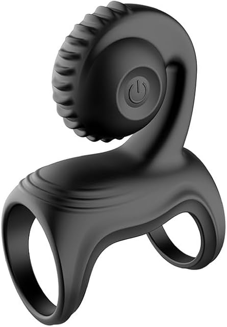 Vibrating Cock Ring with Snail Vibrating Clitoral Stimulator, Pleasure Penis Ring Sleeve Vibrator Couple Adult Sex Toys for Men and Women, Male Couple Sex Toys, Cock Ring Vibrator Men Erection Sex