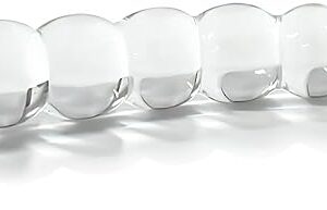 Glass Dildo Anal Beads, Double Head Crystal G-spot Stimulation Pleasure Stick Penis Harem Plug Sex Toys, Prostate Massager, Harem Trainer Beginner Massager Penis Harem Toys for Couples