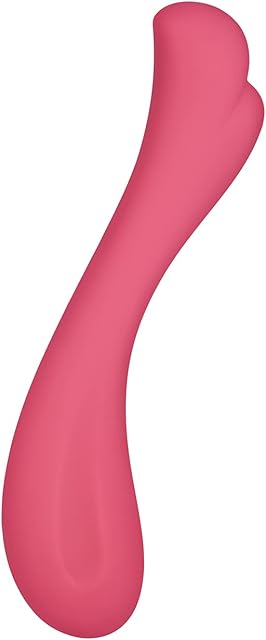 G-Spot Dildo - Silicone Dildo for G-Spot Stimulation with Curved, Flexible Shaft and Silk-Touch Finish (7.5 inches)
