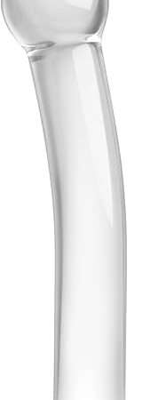 6.88" Clear G-Spot Dildo, Glass Dildo Pleasure Wand Butt Plugs Adult Sex Toy for Men Women Lesbian Gay Sex Factory