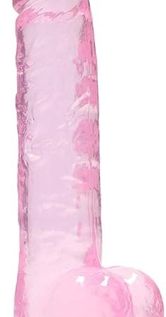8" / 20 cm Realistic Dildo with Balls - Pink