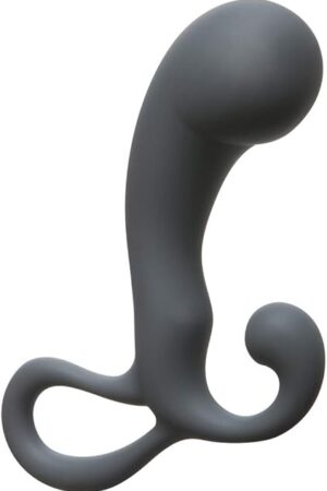 Doc Johnson OptiMALE - P-Massager - Silicone - Prostate and Perenium Stimulator - Slate