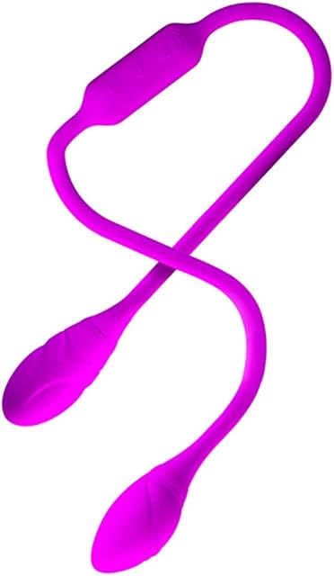 Double Ended Vibrator Vibrating Ball Egg with 12 Vibrations Women G spot Double Headed Dildo Bullet Vibrator Rechargeable Double Penetration Anal Prostate Adult Sex Toy