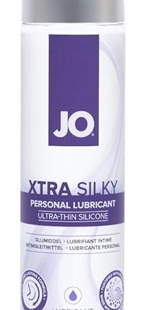 JO Xtra Silky Silicone Lube  Ultra-Thin, Vitamin E Infused Silicone-Based Personal Lubricant for Sex & Anal Play  4 fl oz