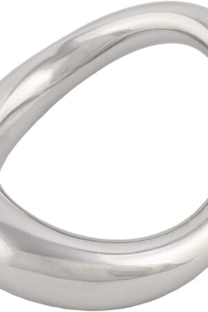 Cock Ring Metal Penis Ring is Sleek and Comfortable Cock Rings for Men Made of Medical Grade Stainless Steel Penis Rings There are 4 Different Sizes Arc Ring Without Edges (Silver White 02, 19 in)