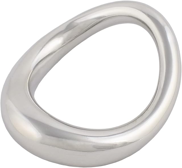 Cock Ring Metal Penis Ring is Sleek and Comfortable Cock Rings for Men Made of Medical Grade Stainless Steel Penis Rings There are 4 Different Sizes Arc Ring Without Edges (Silver White 02, 19 in)