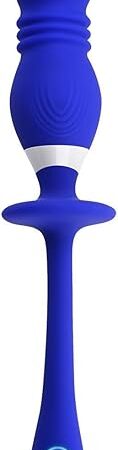 Gender X - Play Ball - 8 Speeds of Thrusting Power -Rechargeable Silicone Vibrating Double Orbs - 2 Motors - Vibrator - Blue
