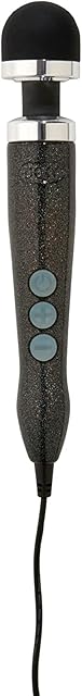 Doxy Die Cast 3 Wand Massager - Disco Black Head & Metallic Finish Sex Toys for Adults, Compact Neck Massager & Versatile Massage Wand - Luxurious, Lightweight, Removable Head