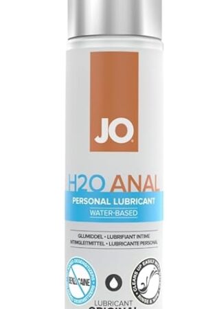 JO Anal Water Based Lube  Personal Lubricant for Anal Play  Long-Lasting, Smooth Glide  8 fl oz