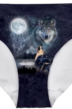 Women's Sexy Underwear Animal Print Fashion Bikini Briefs for Bachelorette Party