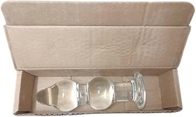 Faraway Glass Butt Plug, Anal Plug Large Crystal Clean Big Anal Plug, Anal Dildo Balls Anal Sex Toys for Woman 140x48mm