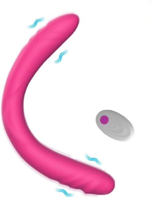 G Spot Vibrating,15inches,Double Head Shock Vibrator Massager Sex Toy Clitoral Vibrator, Double-Ended Dildos Adult Female Rechargeable Fake Penis for Women
