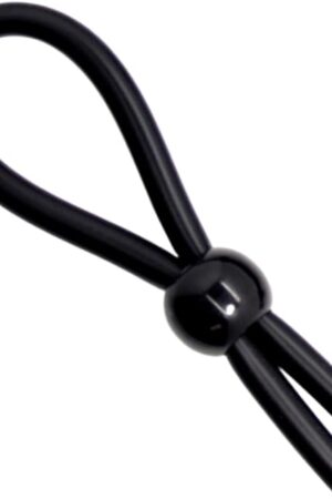 Adjustable Beaded Cock Lasso Penis Ring & Scrotum Ring - Adult Toys for Men, Strong Elastic Tube, Multiple Positioning Options, Single, Double, Triple Bead Options, Aids Stronger Erections