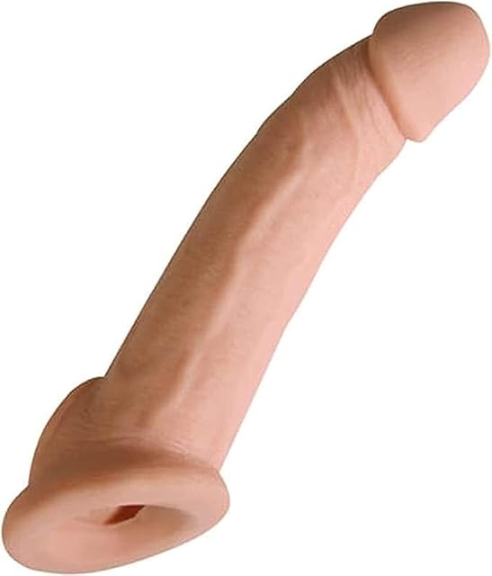 Bigger Silicone Sleeve Extender Sheath for Men Extender Enlarger Extension Enhancer Ball Stretch Sleeve Girth (Flesh, 87 ?)