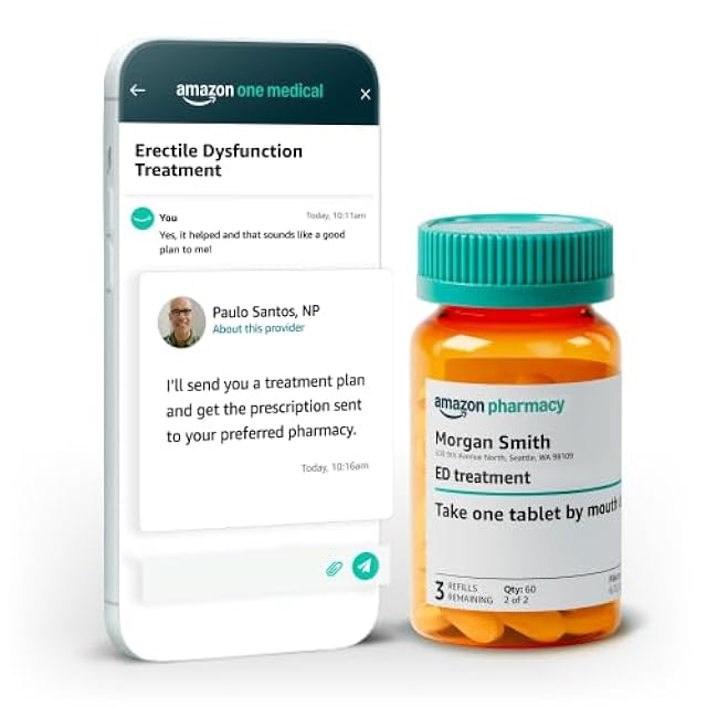 Erectile Dysfunction (ED) | Treatment & Symptoms | Request a prescription for erection medication for men, including ED pills like sildenafil (Viagra), tadalafil (Cialis), vardenafil (Levitra) from an online doctor, NP, or PA