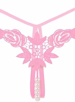 Women Panties Low Waist Thongs Underwear Panties Lingerie for Women for Sex, Womens Sexy Pendant Pearl G String