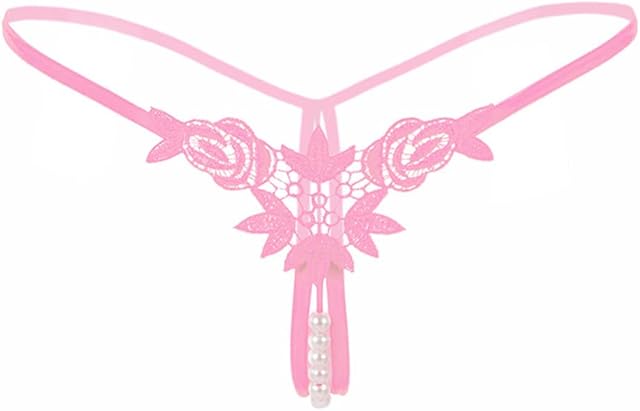 Women Panties Low Waist Thongs Underwear Panties Lingerie for Women for Sex, Womens Sexy Pendant Pearl G String