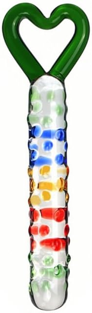 Glass Dildo,Crystal Butt Plug Penis Anal Sex Toys G Spot Stimulation Pleasure Wand for Couple Lover and Single Men and Women