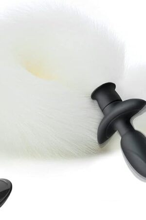 FST Vibrating Anal Foxtail Plug Remote Control Vibrator Butt Plug G-spot Stimulator Anal Sex Toy for Cosplay SM Games