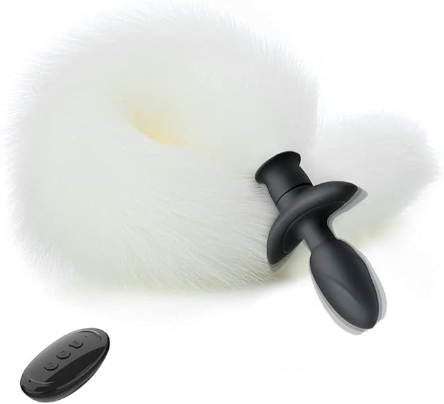 FST Vibrating Anal Foxtail Plug Remote Control Vibrator Butt Plug G-spot Stimulator Anal Sex Toy for Cosplay SM Games