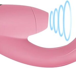 with Heating Function Clitoral Sucking G Spot Vibrator for Clit G Spot Stimulation, Adult Sex Toys with 10 Sucking Vibrating & 7 Thrusting Adult Rabbit Toys (Pink)