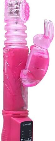 Honeypleasures Thrusting Up and Down Motion Rechargeable Rabbit Vibrator II, 10 Function for Clitoral Stimulation, Self Play (Pink)