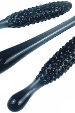 Glass Rod G-spot Vagina Stimulator Masturbator Wand. Adult Thrusting Dildos Penis Tease Orgasm Suction Training Massager Sex Toy for Women Female Men Male Unisex (Small)