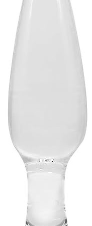 Crystal Glass Anal Butt Plug Sex Toys Clear Glass Anal Plug Anal Expander Training Transparent Butt Plug Anal Trainer for Women Men Couples Tapered Head Anal Trainer Toy Anal Sex Toy YLMXHFC (S)