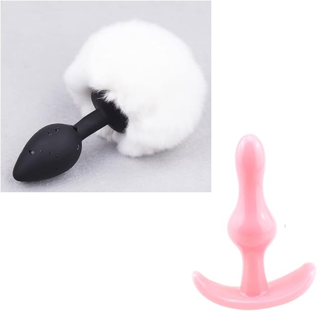 Cute Sexy Fashion Deluxe Silicone Rabbit Tail Anal Butt Plugs Anal Stimulator Fetish SM Sex Toys Cosplay Bunny Girl