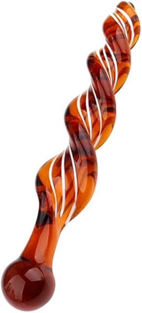 Crystal Screw Thread Silky Dildos Enlarge Anus Fairy Stick Anal Plug. Soft G-spot Vagina Stimulator Training Thrusting Orgasm Tease Masturbator Sex Toy for Women Female Men Male Unisex