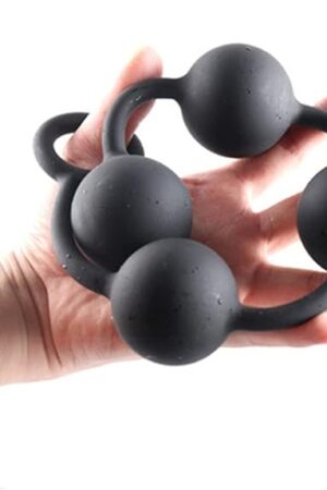 Huge Silicone Larger Anal Beads Butt Plugs Big Dilatator Balls Sex Toys for Women Man Ass Massager Stretching Erotic (D 5cm/2in)