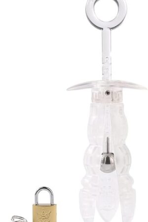 Acrylic Anal Expander, Anal Trainer Butt Expander with Lock Anal Massager BDSM Sex Toys for Men Women Couple Lovers
