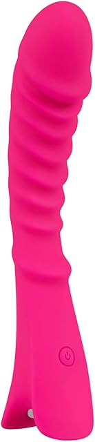 G-Spot Vibrator - Ribbed Vibrator for G-Spot Stimulation, 7 Vibration Programs - Skin-Friendly Silicone, Waterproof, Rechargeable