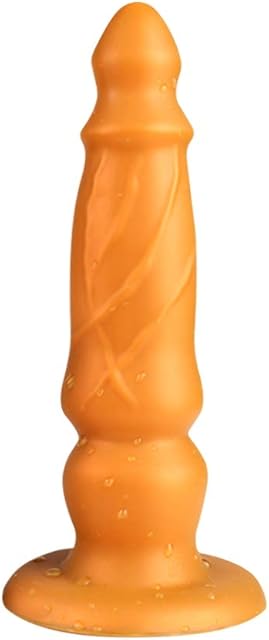 FST Tapered Head Anal Plug Vaginal Fit G-spot Stimulation Dildo Bulge Textures Prostate Massage with Strong Suction Cup for Women Men Masturbation Couple Flirt Liquid Silicone Sex Toy (M)