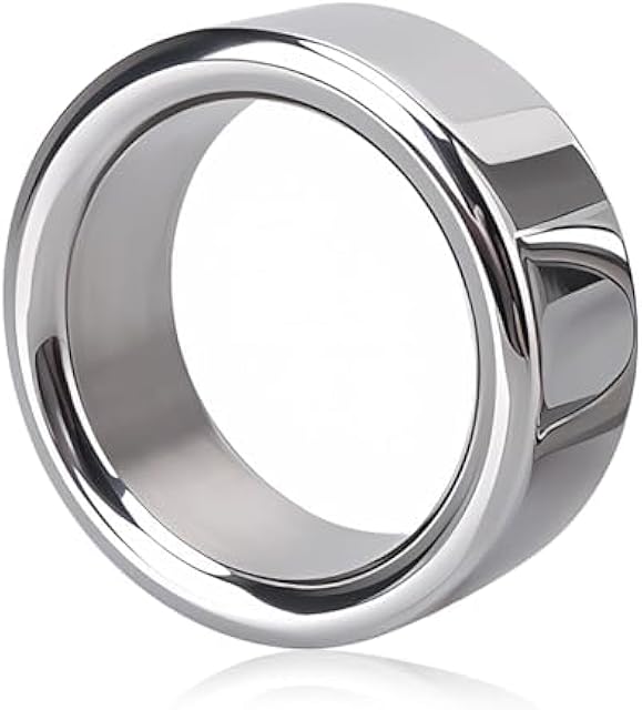 FST Stainless Steel Cock Ring Male Delaying Ejaculation Penis Ring, 1.02''