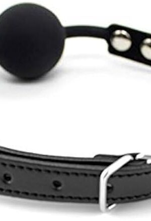 Ball Gag Silicone Black by HappyNHealthy