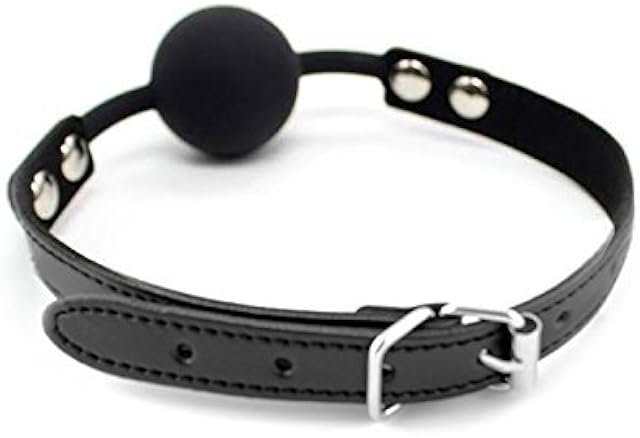 Ball Gag Silicone Black by HappyNHealthy