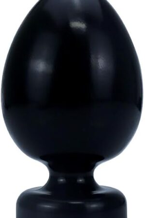 Black Color Egg Ball Shape Anal Plug with Suction Cup Adult Sex Toy, 4 Different Sizes of Anal Massager Toys Adult Butt Plug Sex Toy for Women Men and Couple -XXXL