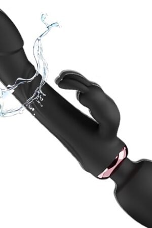 G Spot Vibrator Dildo with 10 Vibration Modes Adult Sex Toys for Women or Men Realistic Silicone Dildos Finger Vibrators (Black)