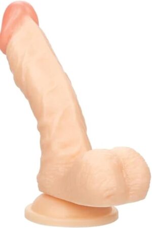 CalExotics Working Stiff The Doctor, 5.5 Inch Curve Dildo with Sturdy Suction Cup Fits Most Harness, Flexes and Bends SE-0272-05-3