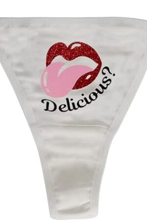 Delicious Sexy Transparent See Through & Cotton Thong Bikini Women's Funny Underwear Panties Lingerie