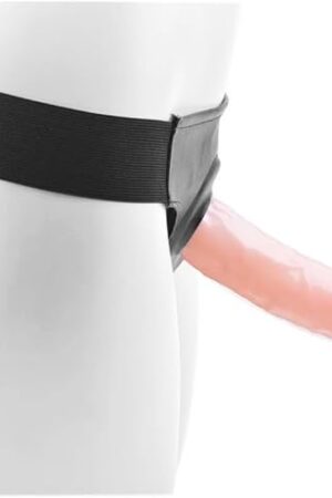 Generic Hollow Strap On Dildo for Men with Small Penis or ED Problems 7 1/2 inch Total Length with 4 Inches Firm (Flesh)