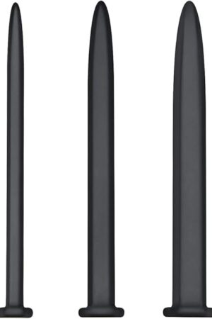 3Pcs Silicone Urethral Sounds Male Toys Hardware Nail Urethral Dilator Sperm Plug Different Size Urethral Stretching Trainer Kit for Men Flexible Smooth Penis Bladder Stimulating Massager Rod Sex Toy