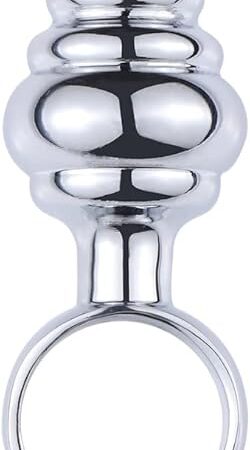 Anal Butt Plug Anal Sex Toys Stainless Steel Metal Butt Plug Dildo Small Medium Big Anal Plug Sex Products Gay Anus Anal Bead Plug (Color : B Model)