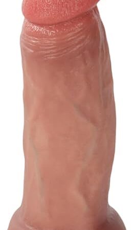 6-Inch The Mushroom Guy Dildo Realistic Dildo Without Balls, Non-Porous Silicone, with Strong Suction Cup - Ideal Adult Penis Toy for Women, Gay, and Couples - Consoladores Lossless No43